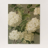 witte hydrangeas legpuzzel (Verticaal)