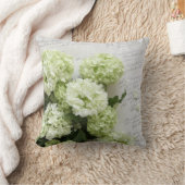 witte hydrangea's met script, kussen (Deken)
