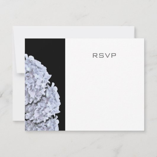 Witte Hydrangeas RSVP (Achterkant)