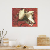 WITTE ICE-SCHAATSEN IN REST POSTER (Keuken)