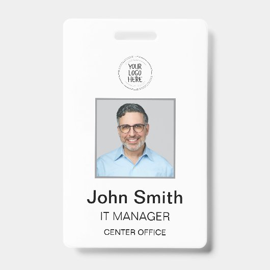 Witte ID-badge Badge (Voorkant)