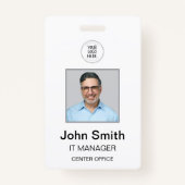 Witte ID-badge Badge (Voorkant)
