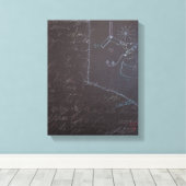 Witte Ideeën en Blackboards 1 Canvas (Insitu (Houten vloer))