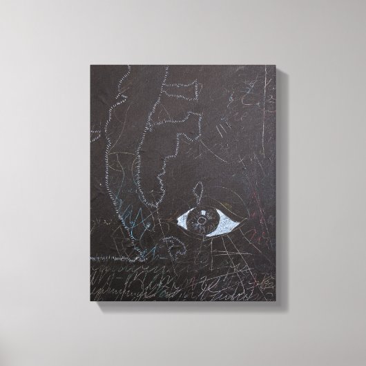 Witte Ideeën en Blackboards 2 Canvas Afdruk (Voorkant)