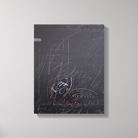 Witte Ideeën en Blackboards 3 Canvas Afdruk (Voorkant)