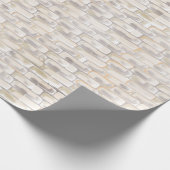 Witte Igloo sneeuwblokken Cadeaupapier (Hoek)