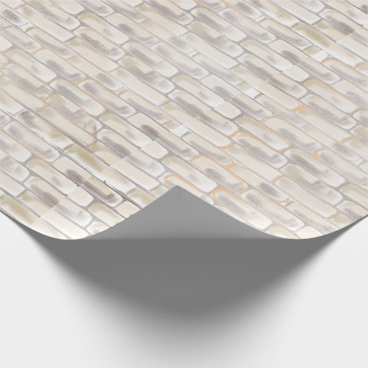 Witte Igloo sneeuwblokken Cadeaupapier (Hoek)