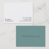 Witte iii visitekaartje (Voorkant / Achterkant)