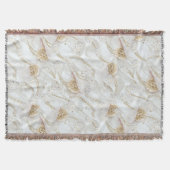 Witte ijderzijde en voorjaarsjaals deken (Voorkant)