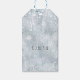Witte Ijs Sneeuwvlokken Winter Wonderland Cadeaulabel