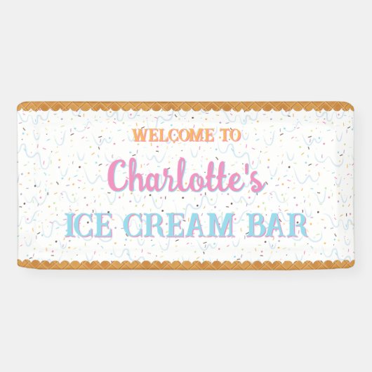 Witte IJs Spandoek (Horizontaal)