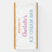 Witte IJs Spandoek (Verticaal)