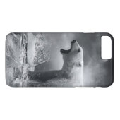 Witte ijsbeer jager op het ijs in water Case-Mate iPhone case (Achterkant (Horizontaal))