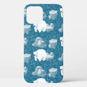 Witte ijsbeer Noord Wilde Dier Blauwe Koude Case-Mate iPhone Case