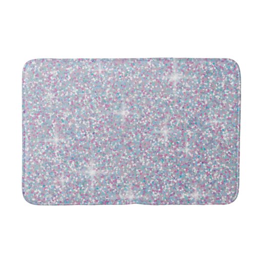 Witte ijsglitter badmat (Voorkant)