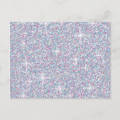 Witte ijsglitter briefkaart (Voorkant)