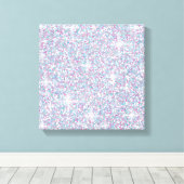 Witte ijsglitter canvas afdruk (Insitu (Houten vloer))