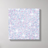 Witte ijsglitter canvas afdruk (Voorkant)