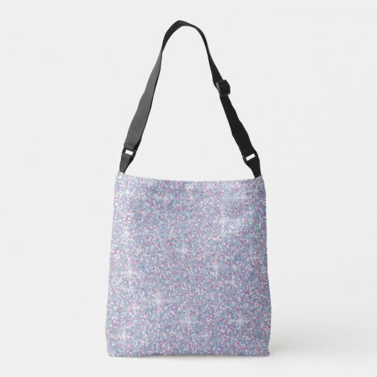 Witte ijsglitter crossbody tas (Achterkant)