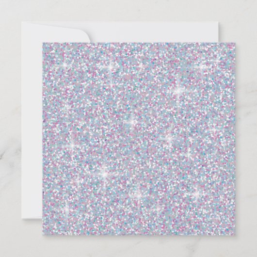 Witte ijsglitter kaart (Voorkant)