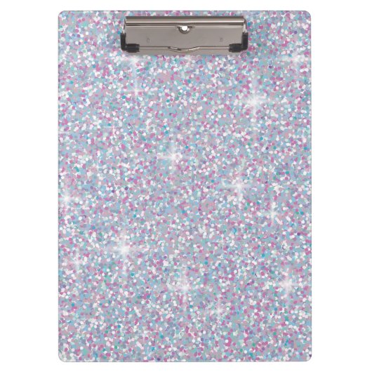 Witte ijsglitter klembord (Voorkant)