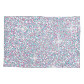 Witte ijsglitter kussensloop (Achterkant)