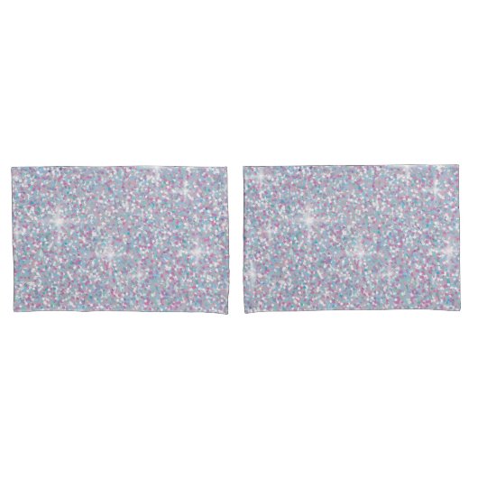 Witte ijsglitter kussensloop (Voorkant-Set)