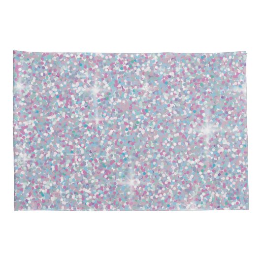 Witte ijsglitter kussensloop (Achterkant-Rechts)