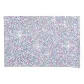 Witte ijsglitter kussensloop (Voorkant-Links)
