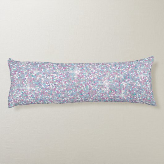 Witte ijsglitter lichaamskussen (Achterkant)