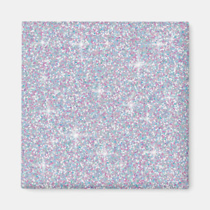 Witte ijsglitter magneet