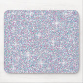 Witte ijsglitter muismat (Voorkant)