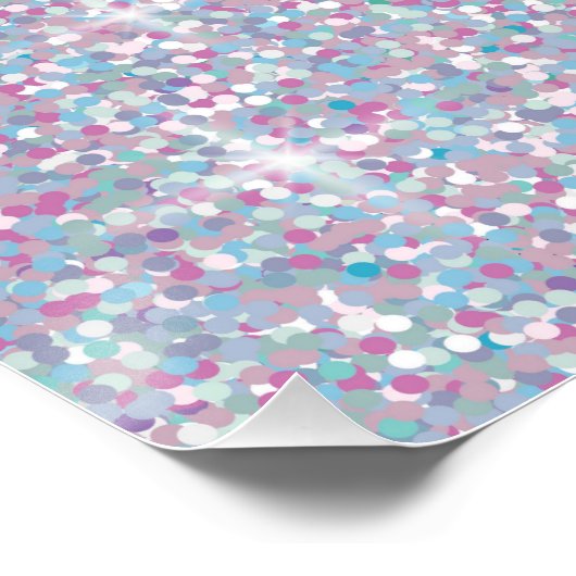 Witte ijsglitter poster (Hoek)