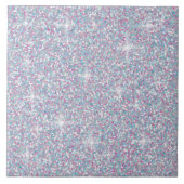 Witte ijsglitter tegeltje (Voorkant)