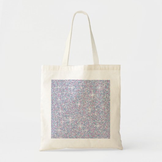 Witte ijsglitter tote bag (Voorkant)