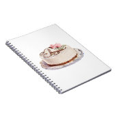  witte ijskap met roze roze roze Birthday Notitieboek (Rechterzijde)