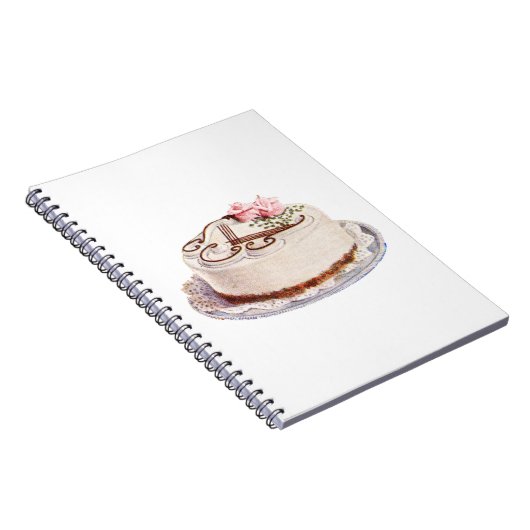  witte ijskap met roze roze roze Birthday Notitieboek (Rechterzijde)