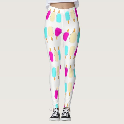 Witte ijskrem-Leggings Leggings (Voorkant)