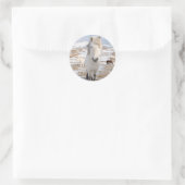 Witte IJslandse paarden, IJsland Ronde Sticker (Tas)