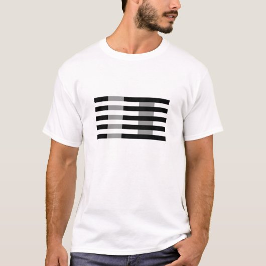 Witte illusie t-shirt (Voorkant)