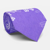 Witte Indigo Sneeuwvlokken Minimalistische Kerst N Stropdas (Opgerold)