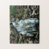 Witte Indische Pijp Ghost Flower Wildbloemen Legpuzzel (Verticaal)