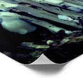 Witte Indische Pijp Ghost Flower Wildbloemen Poster (Hoek)