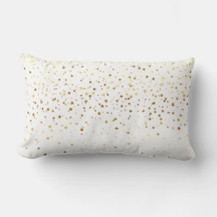 Witte Indoor Petite Golden Stars Lendenkussen Kussen