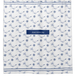 Witte inktvis douchegordijn