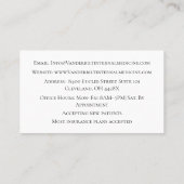 Witte internist DR Menselijk Lichaam Interne Genee Visitekaartje (Achterkant)