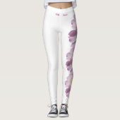 Witte Iowa State Flower Wilde Roos Leggings (Voorkant)
