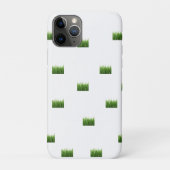Witte iPhone Case met Green Grass Patch – Natuur (Achterkant)