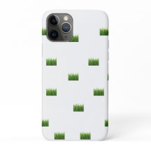 Witte iPhone Case met Green Grass Patch – Natuur