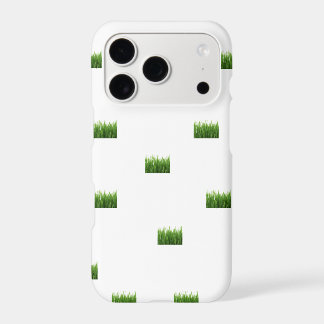 Witte iPhone Case met Green Grass Patch – Natuur